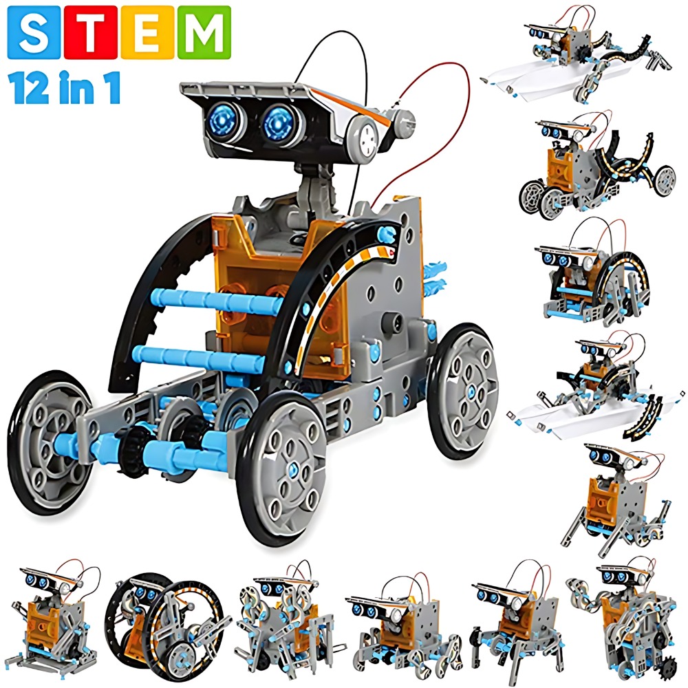 Solar Robot Building Blocks 12 - đánh giá và giá Science Toys Diy