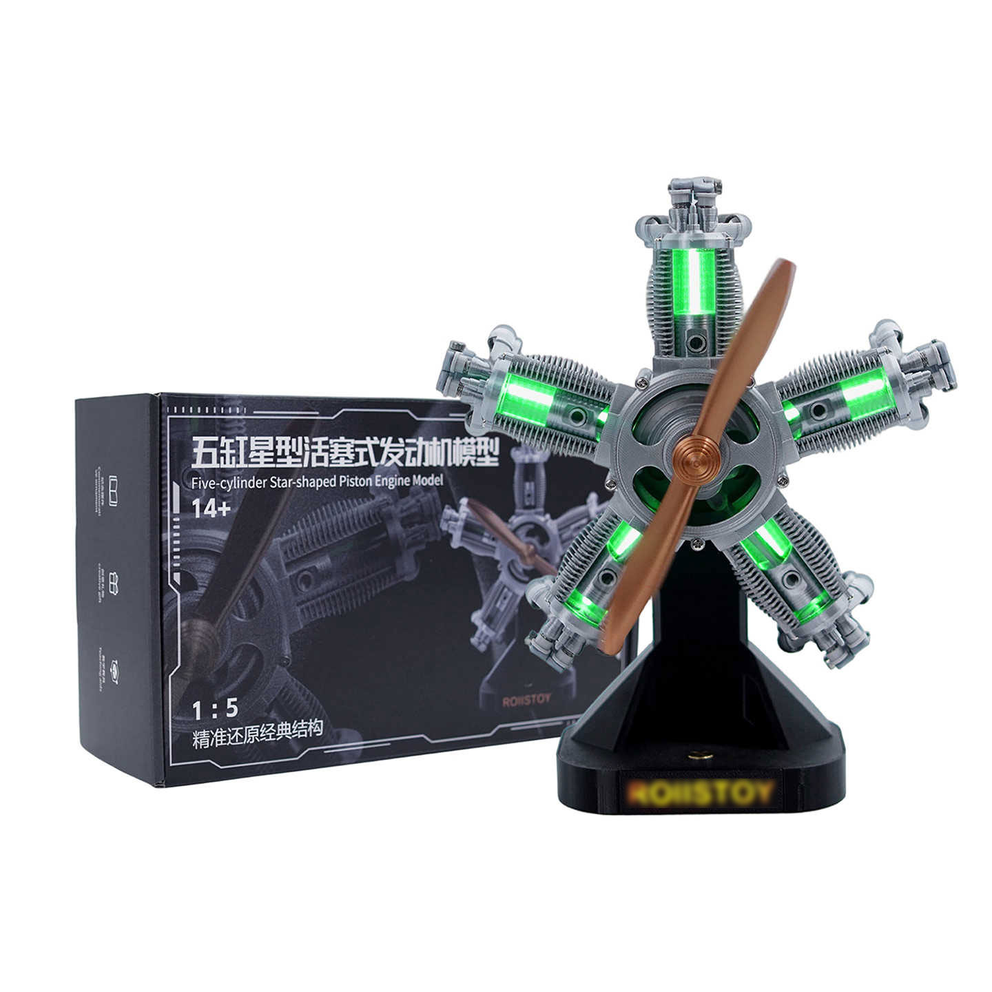 1:5 Scale 5-Cylinder 4-Stroke  - đánh giá và giá Science And Hobby