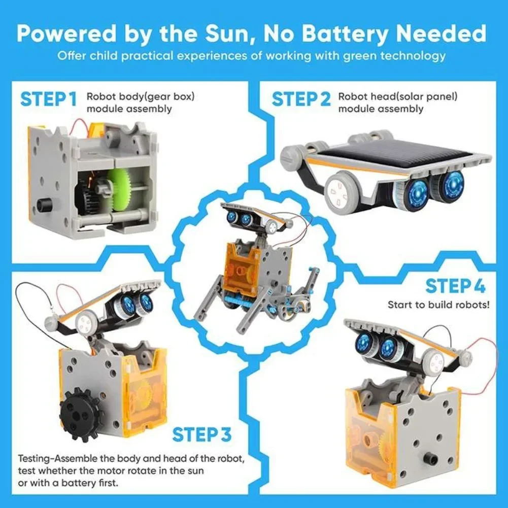 13 in 1 Solar Powered Robot Sc - đánh giá và giá Science Toys Diy